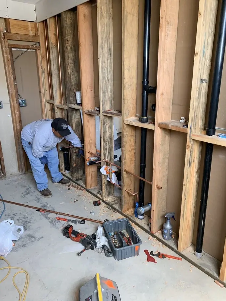 Commercial rough-in plumbing for Water Heater Replacement in Giddings